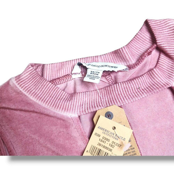 American Eagle casual pullover pink V Halter neck dress Size XS - Picture 3 of 4